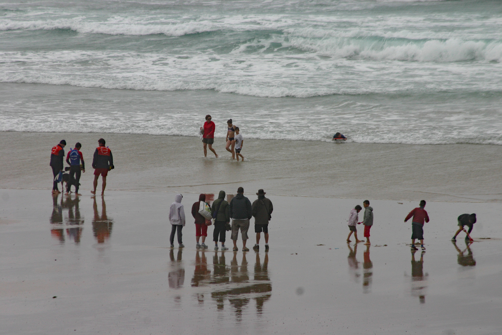 Spiegelung bei der Plage de la Baie des Trépassés