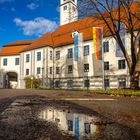 Spiegelung beim Pfalzturm