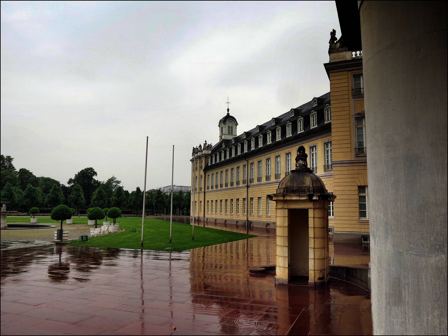 Spiegelung, dank Regen