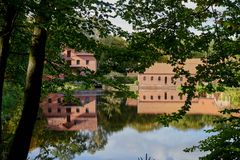 Spiegelung der Ahauser Mühle