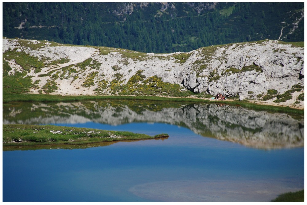 Spiegelung der Berge