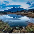 Spiegelung der Black Cullins, Isle of Skye, Schottland