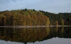 Spiegelung der Herbstfarben