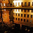 Spiegelung der Ravensberger Spinnerei - Bielefeld bei Nacht