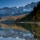 Spiegelung der Zugspitze im Eibsee