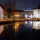 Spiegelung des Lippischen Landesmuseum im Schlossteich