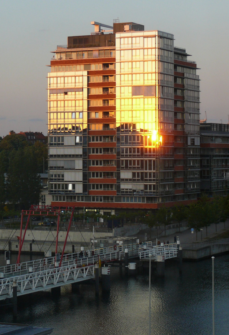 Spiegelung des Sonnenuntergangs...