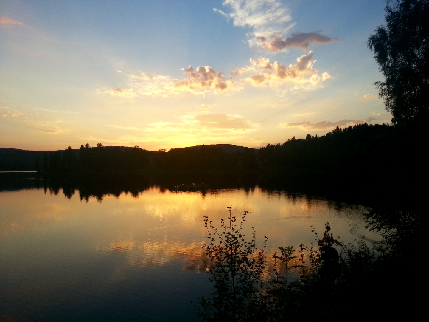 Spiegelung des Wassers