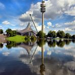 Spiegelung Fernsehturm München