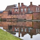 Spiegelung, Grand Union Canal, Digbeth, Birmingham, UK