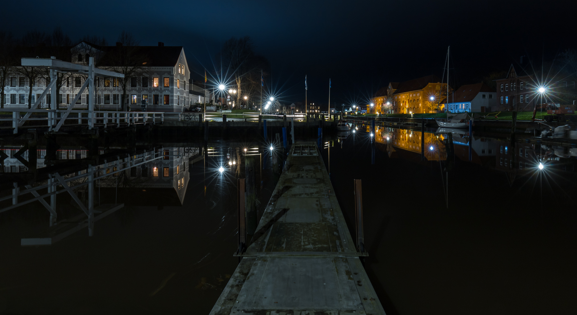 Spiegelung, Hafen 