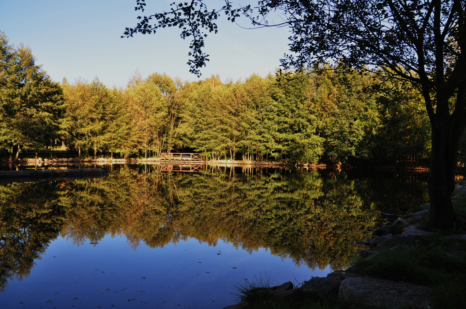 Spiegelung im Abendlicht