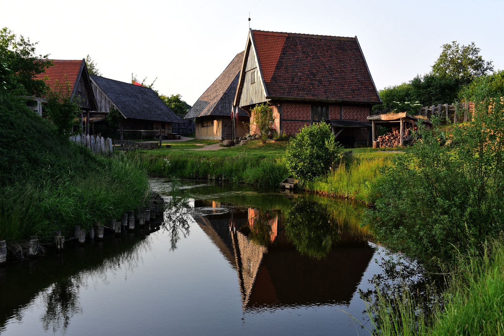 Spiegelung im Abendlicht