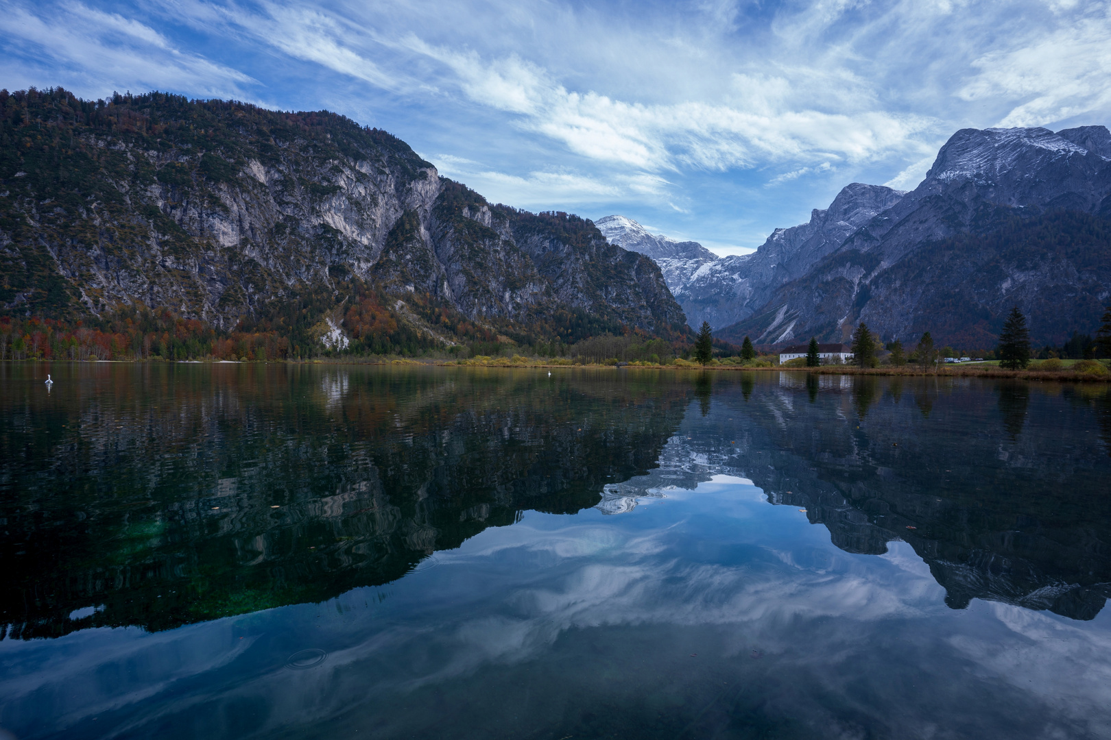 Spiegelung im Almsee