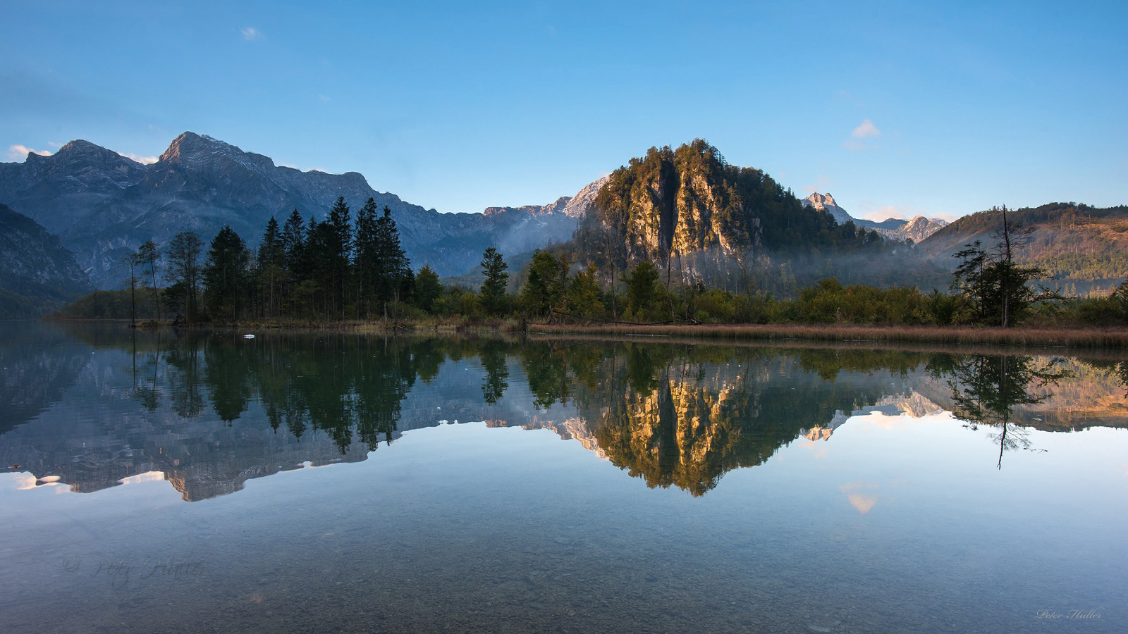 Spiegelung im Almsee