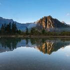 Spiegelung im Almsee