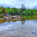 Spiegelung im Bergsee