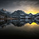Spiegelung im Bergsee