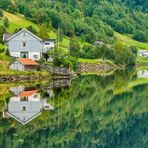 Spiegelung im Bergsee