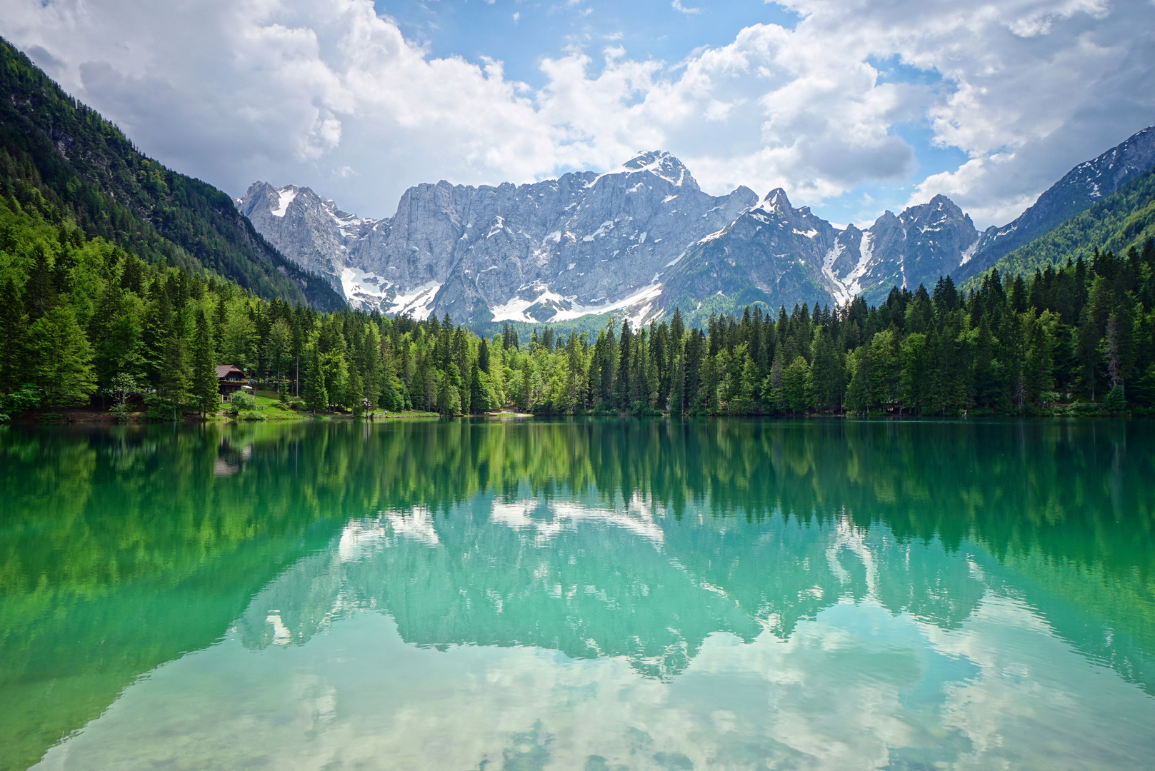 Spiegelung im Bergsee