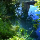 Spiegelung im Blautopf