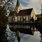 Spiegelung im Blautopf