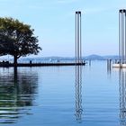 Spiegelung im Bregenzer Hafen