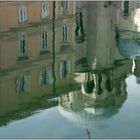 Spiegelung im Canale Grande in Triest