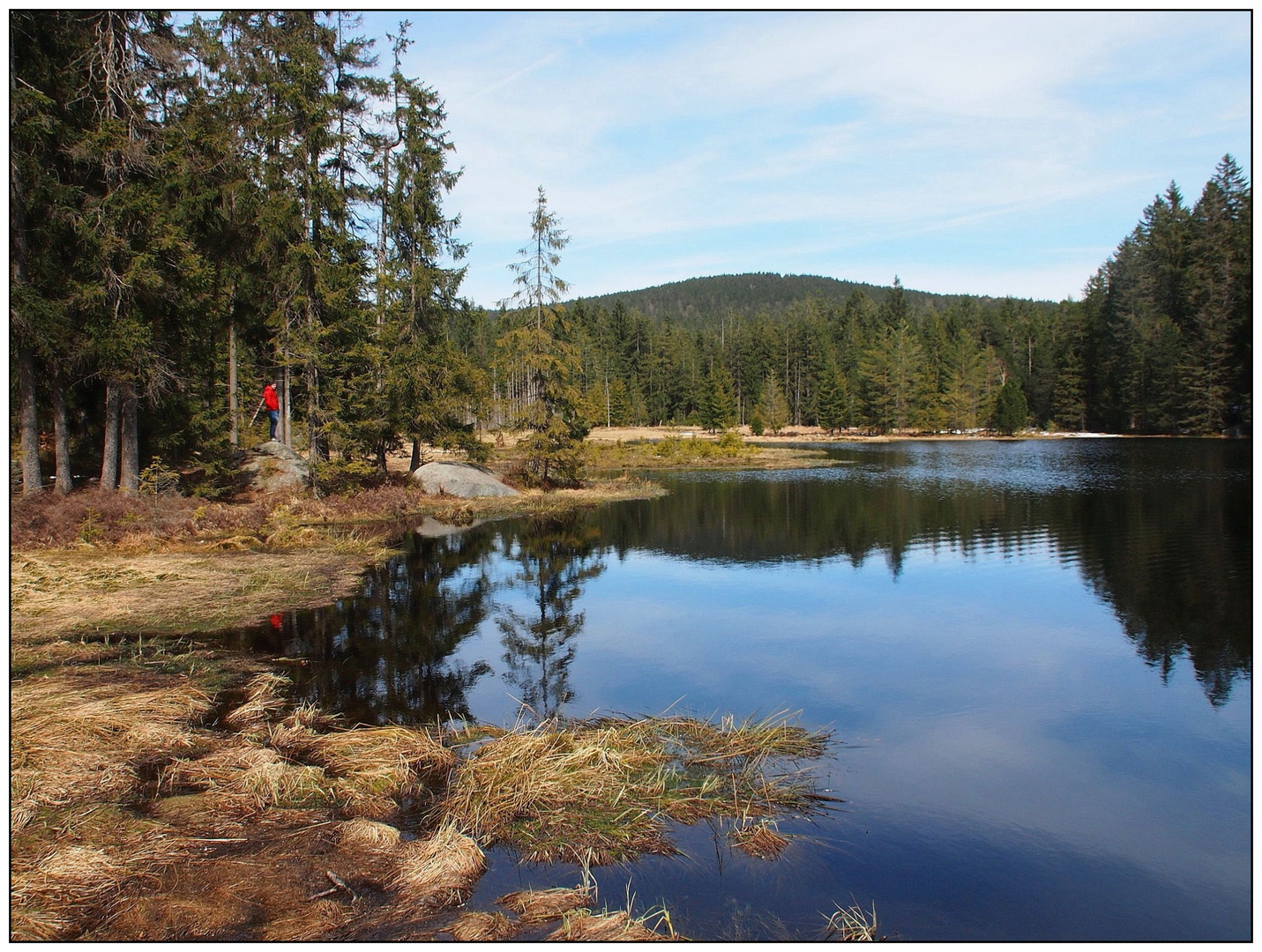 Spiegelung im Fichtelsee