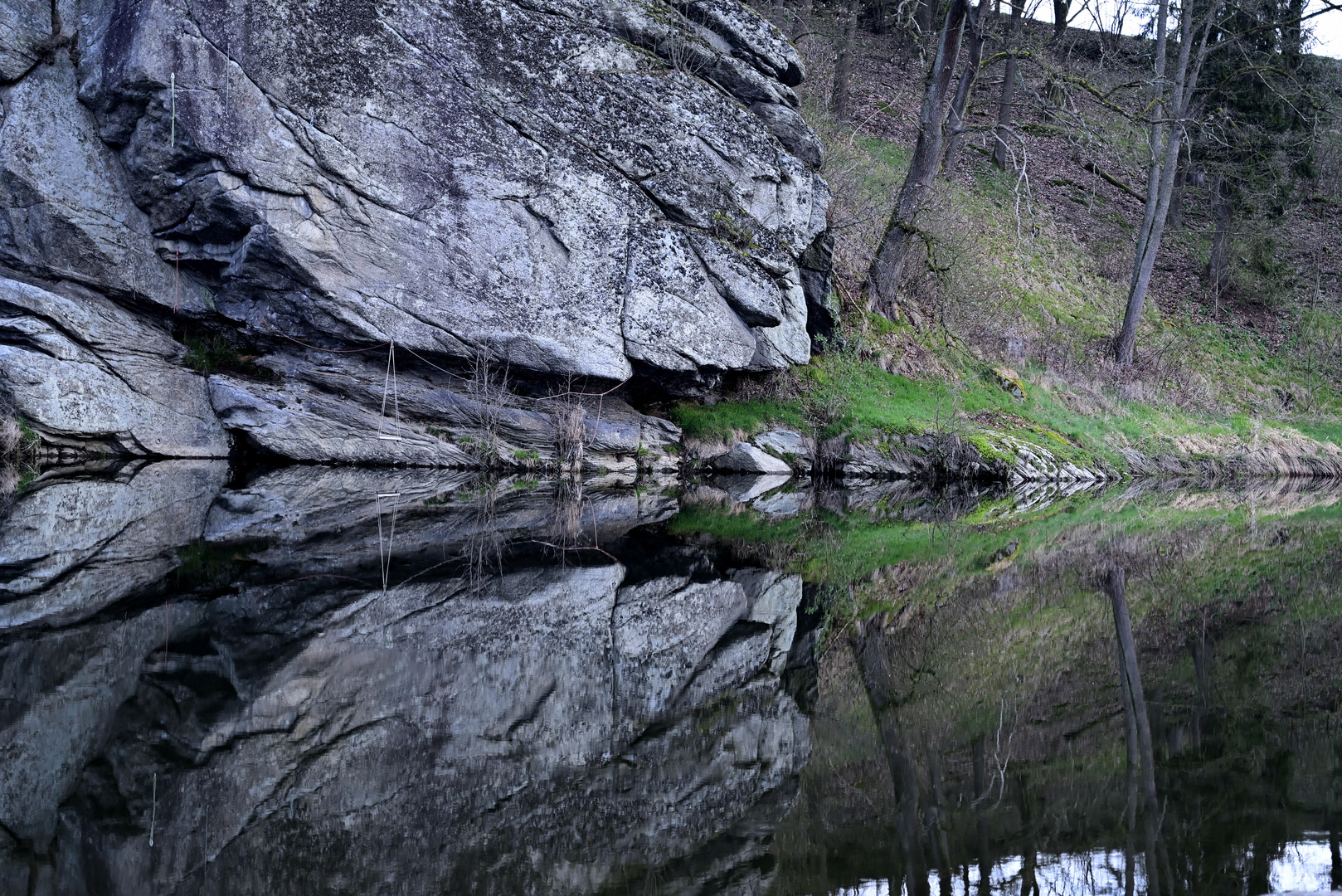 Spiegelung im Fluß 