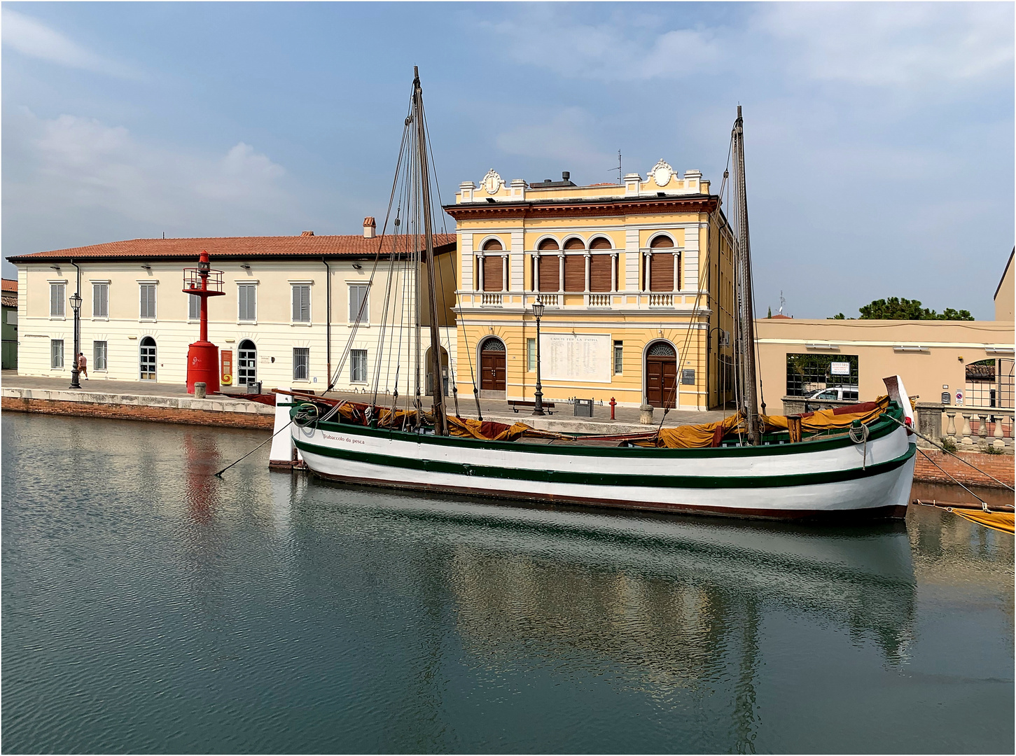 spiegelung im hafen von cesenatico