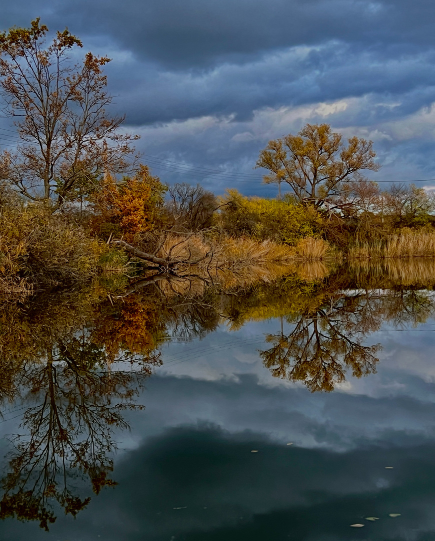 Spiegelung im Herbst