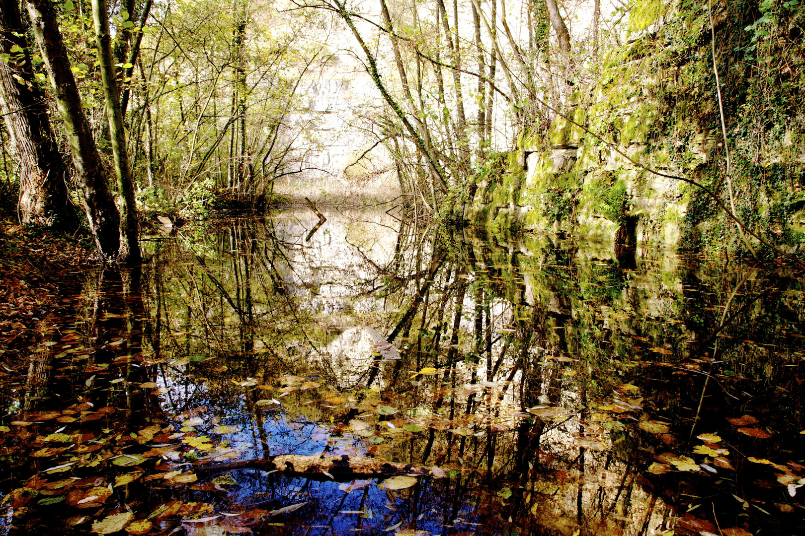 Spiegelung im Herbst