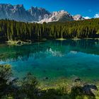 Spiegelung im Karersee