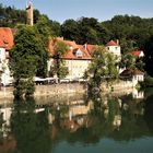 Spiegelung im Lech in Landsberg 