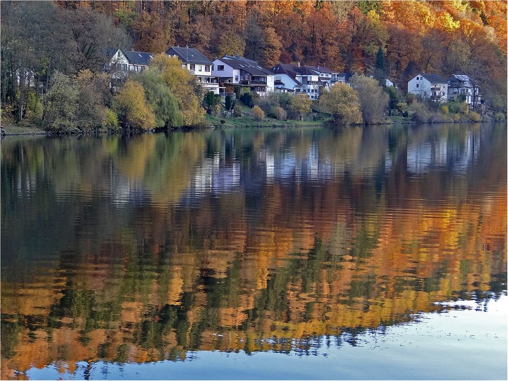 Spiegelung im Neckar