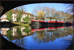 Spiegelung im Neckar