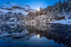 Spiegelung im Oeschinensee