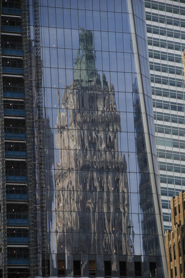 Spiegelung im One World Trade Center