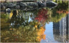 Spiegelung im Park - 2