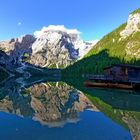 Spiegelung im Pragser Wildsee