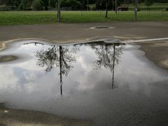 Spiegelung im Regen