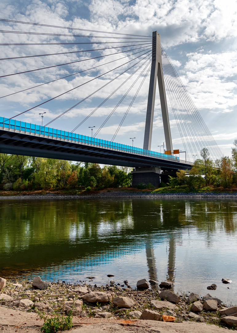 Spiegelung im Rhein