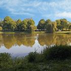 Spiegelung im ruhigen See