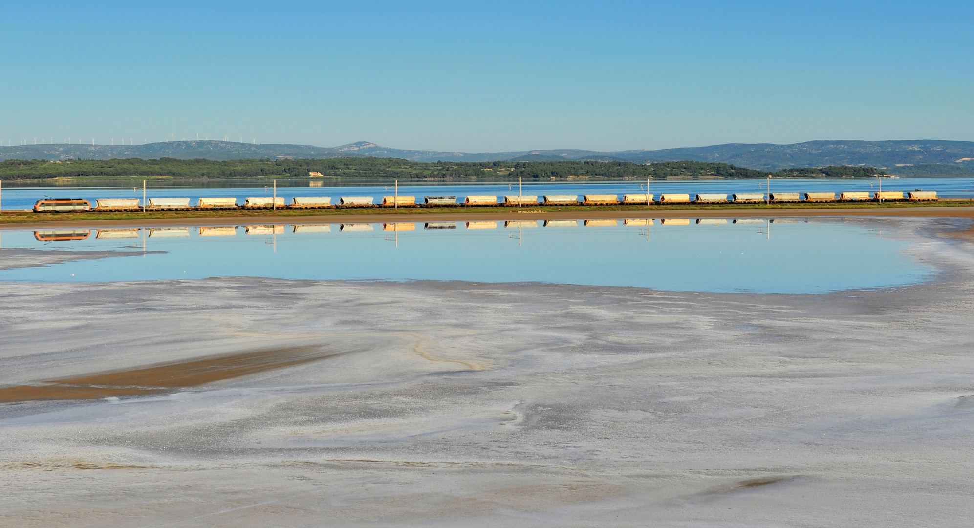 Spiegelung im Salzsee