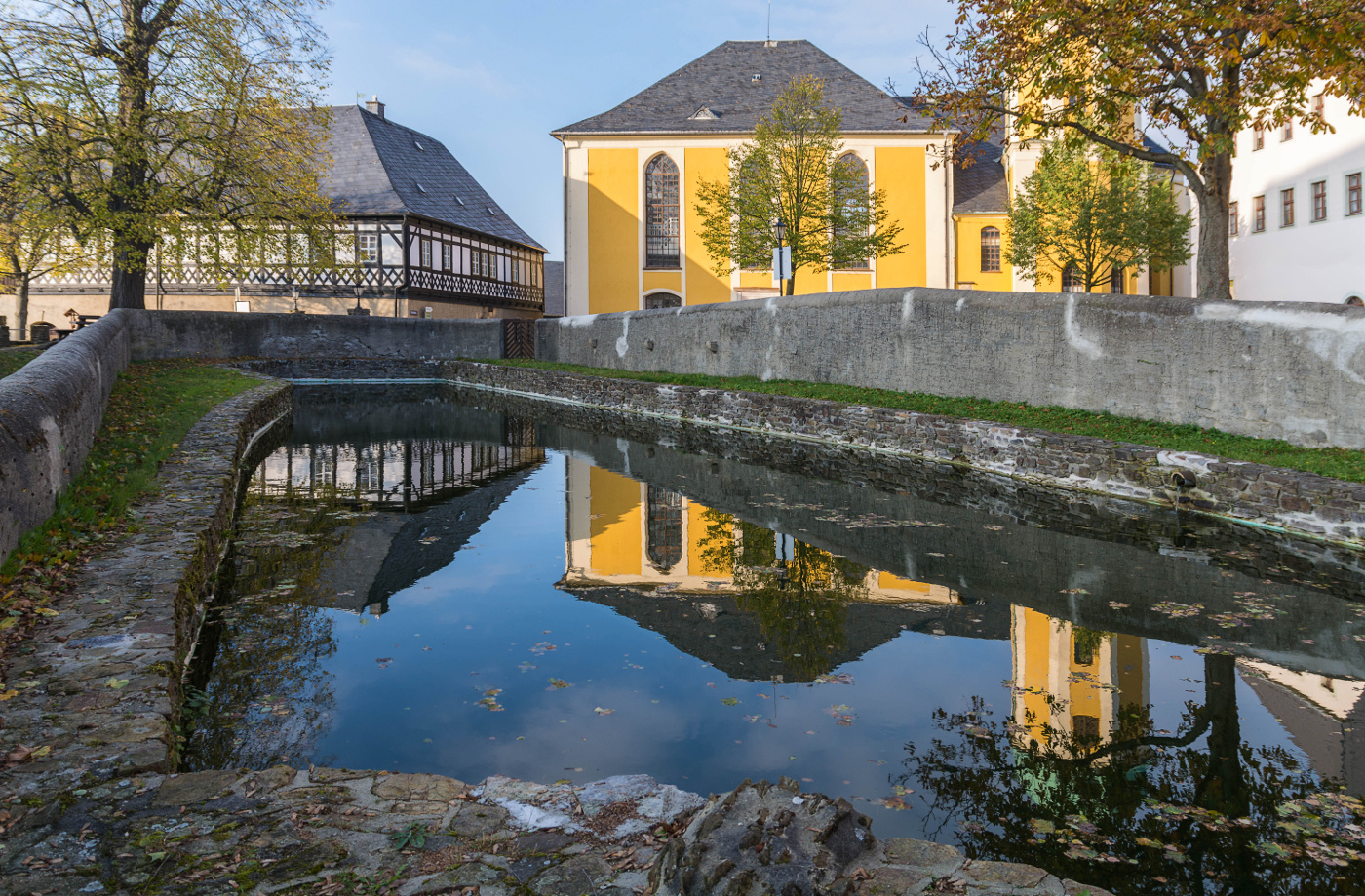 Spiegelung im Schlossteich