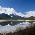 Spiegelung im See in Banff