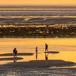 Spiegelung im Sonnenuntergang