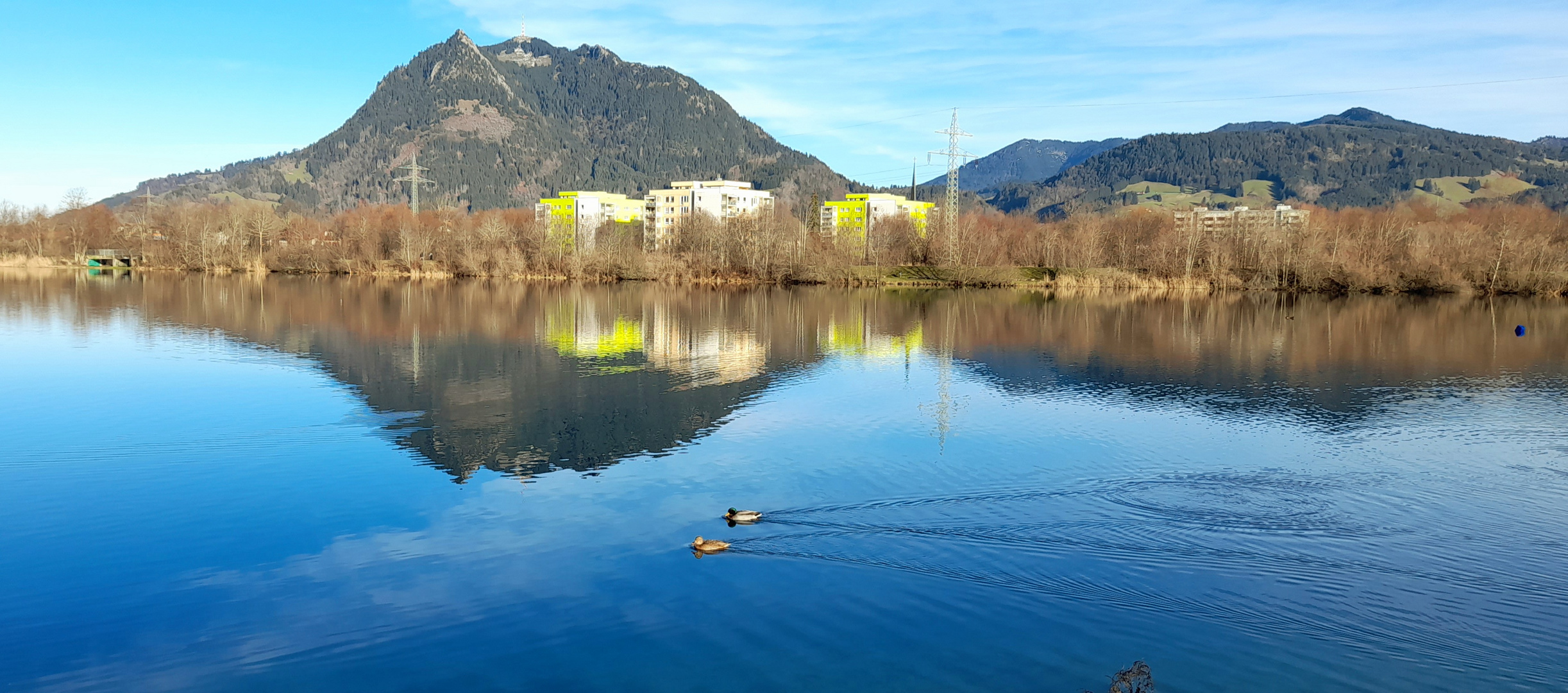 Spiegelung im Sonthofener See