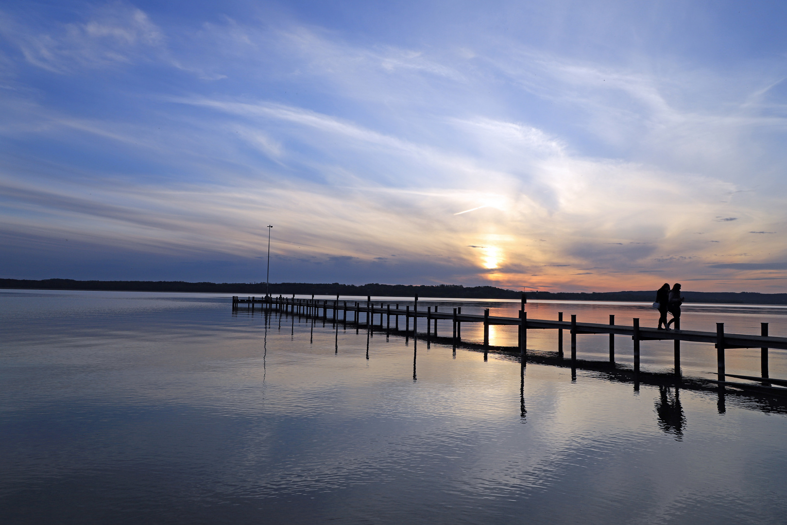 Spiegelung im Starnberger See